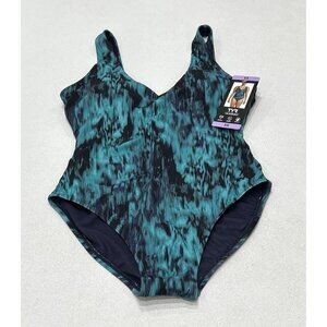 TYR Women's One-Piece Swimsuit (Green,  X-Small)